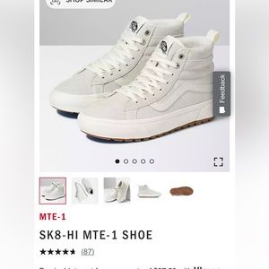SK8-HI MTE-1 SHOE Marshmallow Color Women’s 9